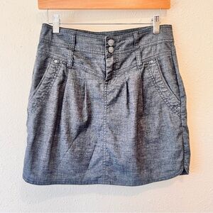 Prana Grey Mini Skirt 0